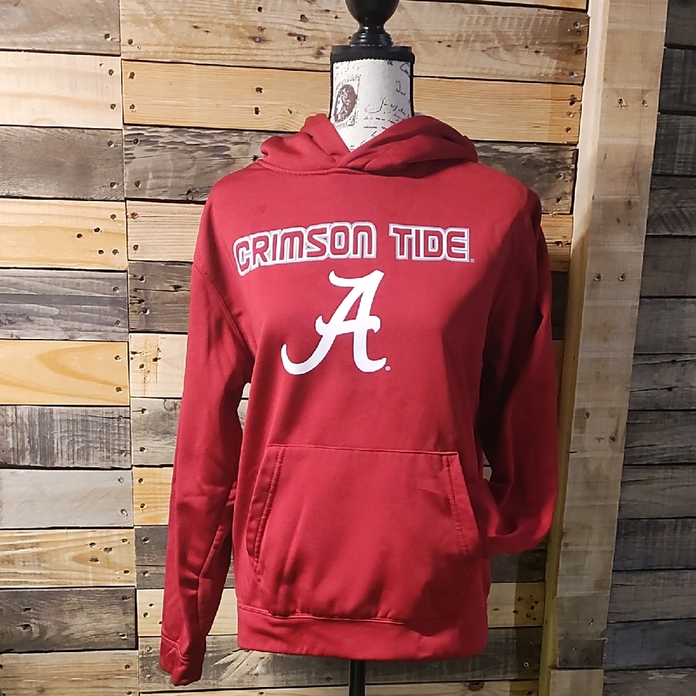 Colosseum Red and White Youth Hoodie